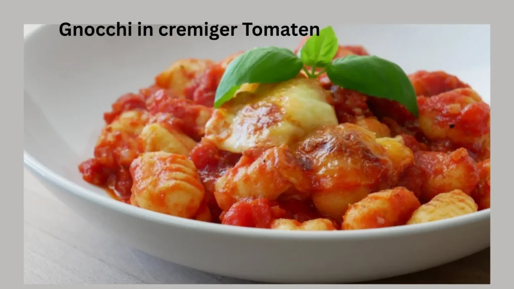 Gnocchi in cremiger Tomaten-Sahne-Sauce